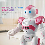 Arlock kinderrobot, witte en roze interactieve speelgoedrobot met educatieve en speelse functies