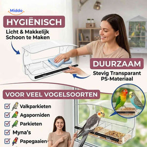 Mangeoire AviHaven transparente à ventouses pour oiseaux, vue 06