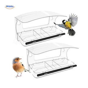 Mangeoire AviHaven transparente à ventouses pour oiseaux, vue 15