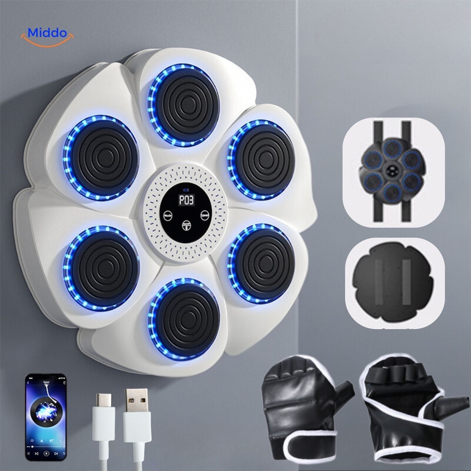 BoxPro Machine de Boxe Smart options de montage pour divers types de murs middo