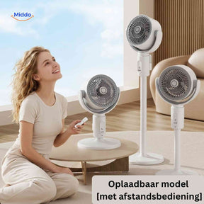 Ventilateur Breezeo silencieux et réglable, rechargeable, vue 2