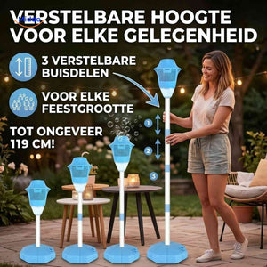 Machine à bulles Bubblio rechargeable avec LED et musique, vue produit 5