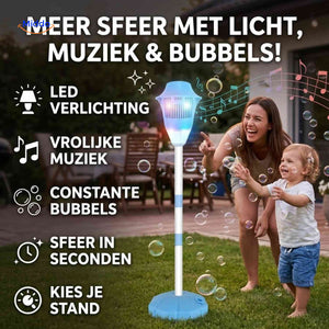 Machine à bulles Bubblio rechargeable avec LED et musique, vue produit 4