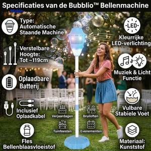 Machine à bulles Bubblio rechargeable avec LED et musique, rechargeable, vue 7