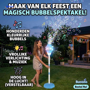 Machine à bulles Bubblio rechargeable avec LED et musique, réglable, vue 12