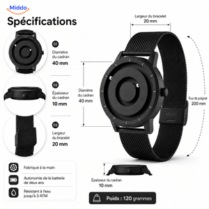 Montre Magnétique™ - Montre Magnétique Artisanale Premium.