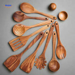 Cookora Spatelset klassieke houten keukenset natuurlijk www.middo.nl