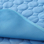 Blauwe dikke Coolmat huisdierenmat