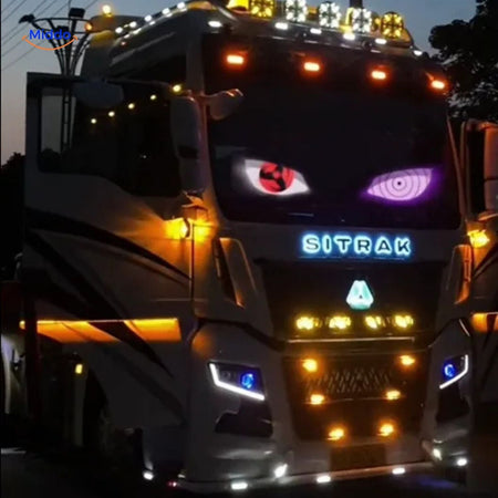 DriveFlex™ Écran LED Matrix | Devil Eyes, Textes & Animations via Appli + Télécommande