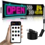 DriveFlex™ Écran LED | FlexiblDriveFlex™ Écran LED Matrix | Devil Eyes, textes & animations via application + télécommandee, étanche pour voiture !