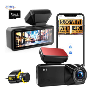 DriveGuard dashcam 4K double objectif WiFi GPS pour voiture