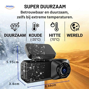 DriveGuard dashcam résistante à la chaleur et au froid