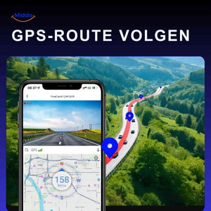 DriveGuard dashcam GPS avec suivi d’itinéraire et enregistrement