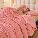 Fluffina Dekentje cozy pluche deken www.middo.nl