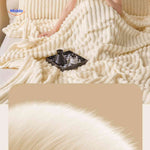 Fluffina Dekentje warme pluche slaapkamerdeken www.middo.nl