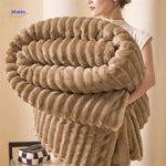 Fluffina Dekentje zachte winter pluchedeken www.middo.nl