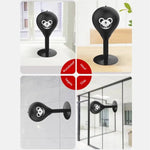 Zwarte boksballen op verschillende oppervlakken