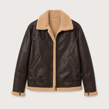 Furvello veste homme effet cuir doublée vue arrière