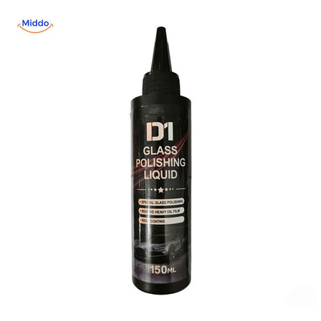 GlasPure Polijstvloeistof productfoto glaspoliervloeistof fles www.middo.nl
