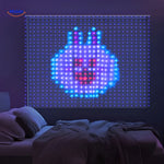 GlowStrand LED scherm met geanimeerde licht display binnen en buiten www.middo.nl