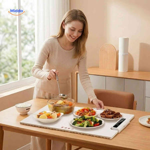Chauffe-plats HeatFold pliable en silicone avec minuterie, vue 03