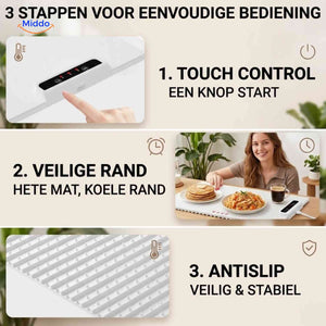 Chauffe-plats HeatFold pliable en silicone avec minuterie, vue 07