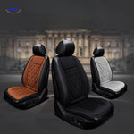 Heatsure zitkussen bruin diamant patroon www.middo.nl