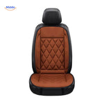 Heatsure zitkussen ruw leer en diamant patroon www.middo.nl