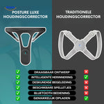 Hipee Smart luxe versus traditionele houding corrector www.middo.nl