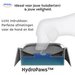Hond drinkt uit HydroPaws Anti-Spat Drinkbak, veilige drinkbak