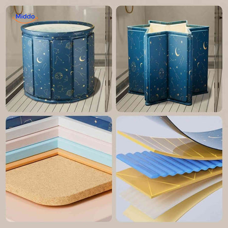 HydroFold baignoire compacte pliable avec isolation 6 couches