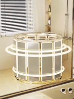 HydroFold baignoire transparente dorée dans une salle de bains