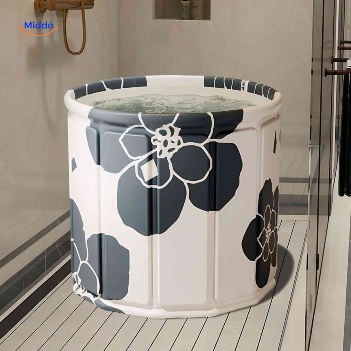 HydroFold baignoire pliable avec panneaux structurés