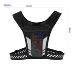 HydroRun Sporttas vest afmeting 35x38cm met reflectie www.middo.nl