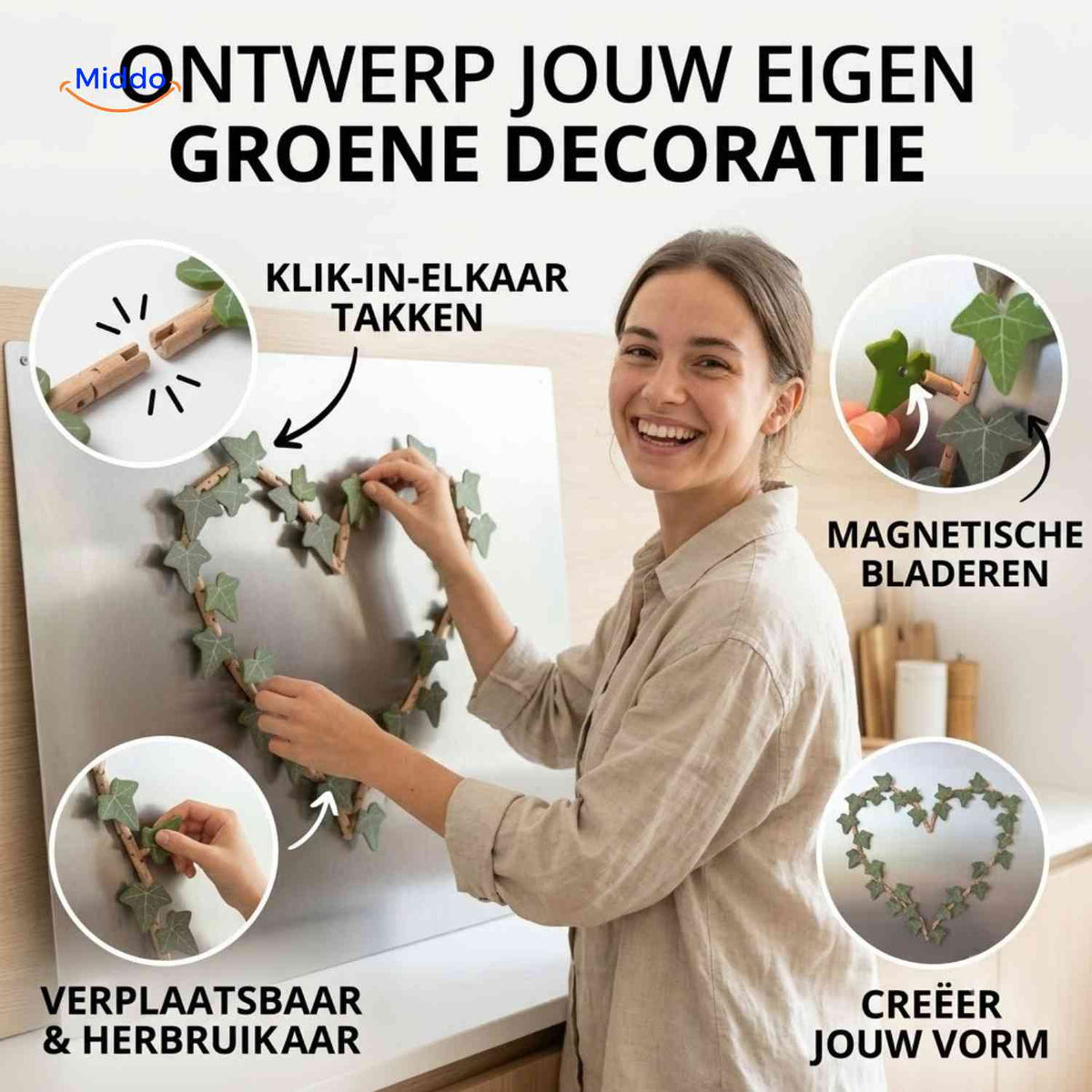 Lierre magnétique IvyFlex décoratif et modulaire, vue 06