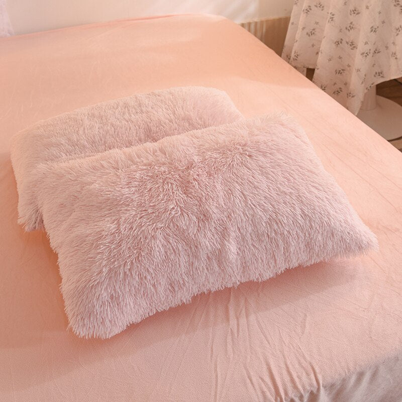 Détail de la parure de lit Teddy Fluffy en polaire
