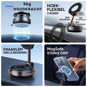 MagnaFold support téléphone magnétique avec aspiration jusqu’à 5 kg