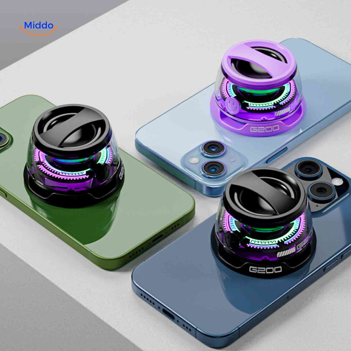 Enceinte MagniBeat Bluetooth magnétique avec éclairage LED, vue 01