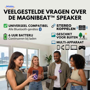 Enceinte MagniBeat Bluetooth magnétique avec éclairage LED, vue 08