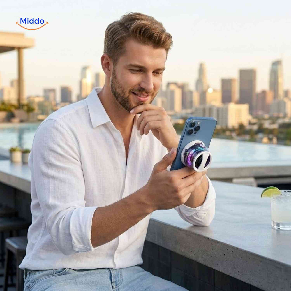 Enceinte MagniBeat Bluetooth magnétique avec éclairage LED, vue 15