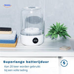 MiniWash Pro lange batterijduur en was herhalingen www.middo.nl