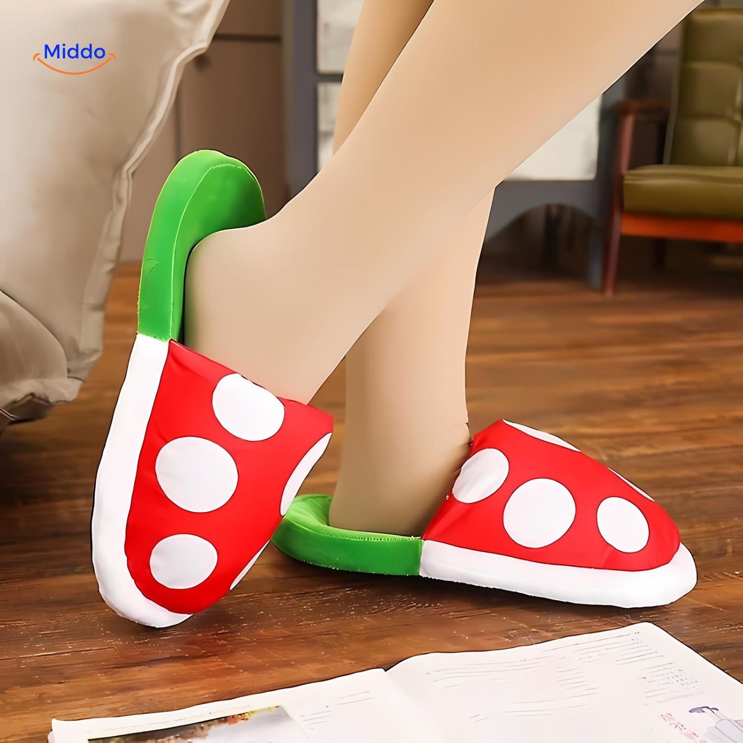 MushroomSlippers™ - Het Dragen Van Katoenen Pantoffels Voor Gamers