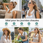 NekFan™ - Ventilateur de Cou Rechargeable Portable pour un Refroidissement Instantané !