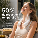 NekFan™ - Ventilateur de Cou Rechargeable Portable pour un Refroidissement Instantané !