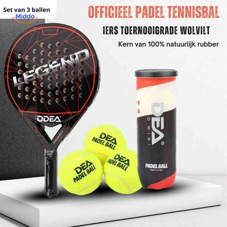 Balles de padel PadelPro avec tube, vue produit 4