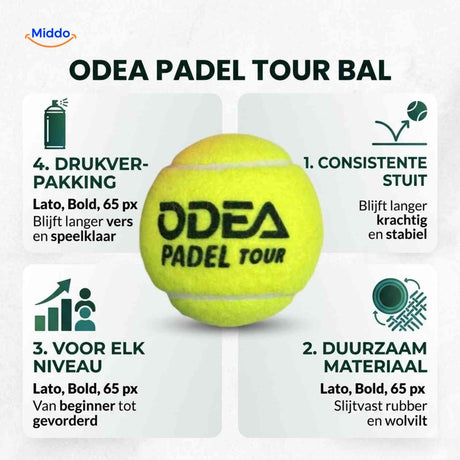 Balles de padel PadelPro avec tube, vue produit 8