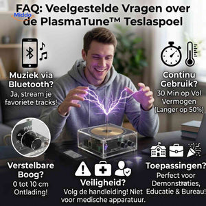 Bobine Tesla PlasmaTune Bluetooth pour démonstration scientifique, vue 14