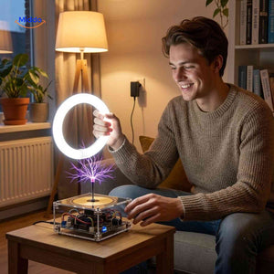 Bobine Tesla PlasmaTune Bluetooth pour démonstration scientifique, vue 08
