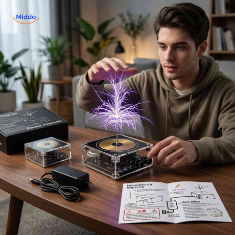 Bobine Tesla PlasmaTune Bluetooth pour démonstration scientifique, vue 04