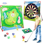 PlaySquare Golfset groen golfdoel en dartbord trainingsspel kinderen www.middo.nl
